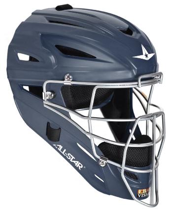All-Star MVP2500 Solid Matte Catcher's Helmet - Image 2