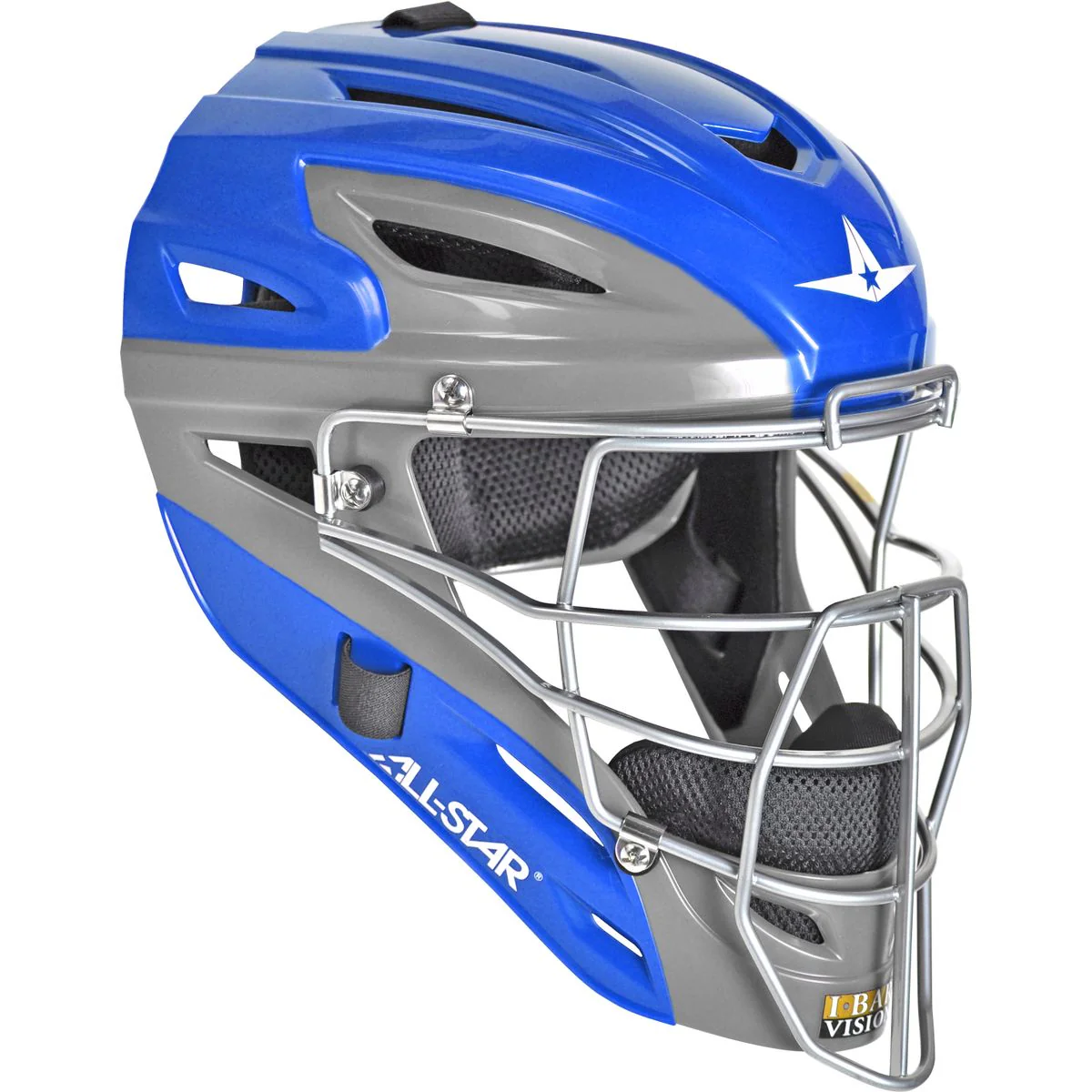 All-Star MVP2510 Graphite Two-Tone Catcher's Helmet - Youth - Image 2