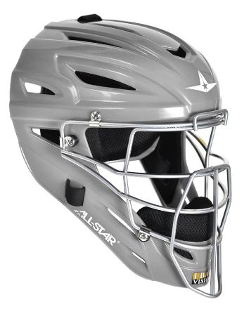All-Star MVP2510 Solid Molded Catcher's Helmet - Youth - Image 10