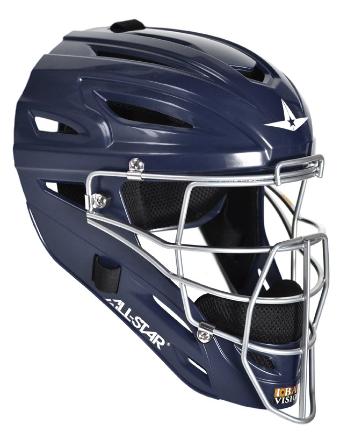 All-Star MVP2510 Solid Molded Catcher's Helmet - Youth - Image 6