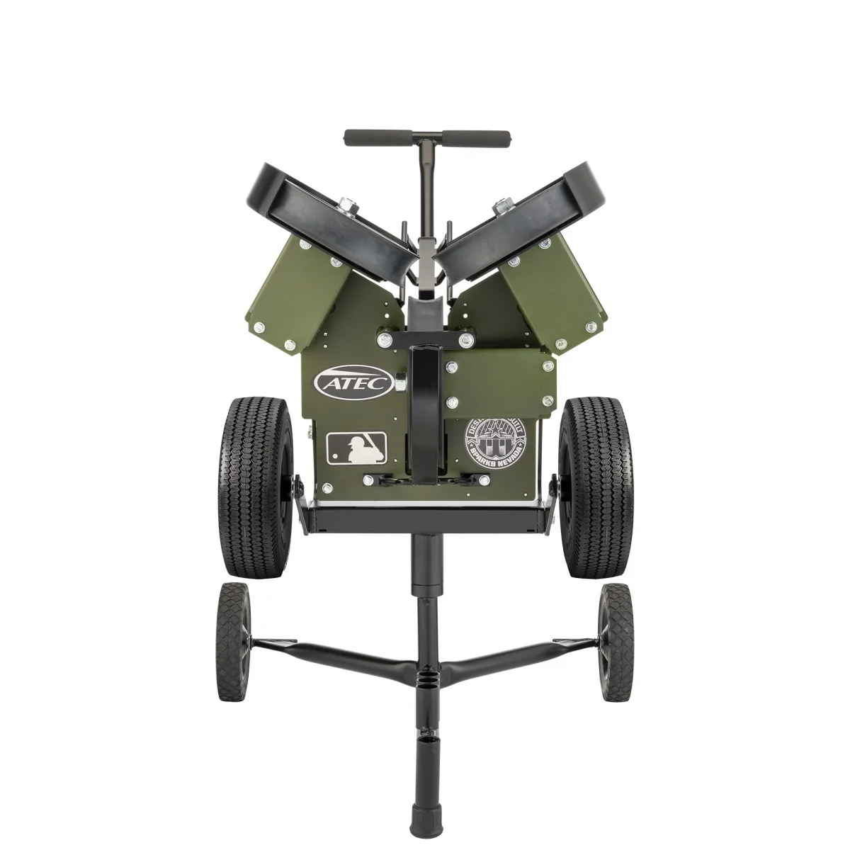 ATEC M3X Baseball Pitching Machine - On Caddypod