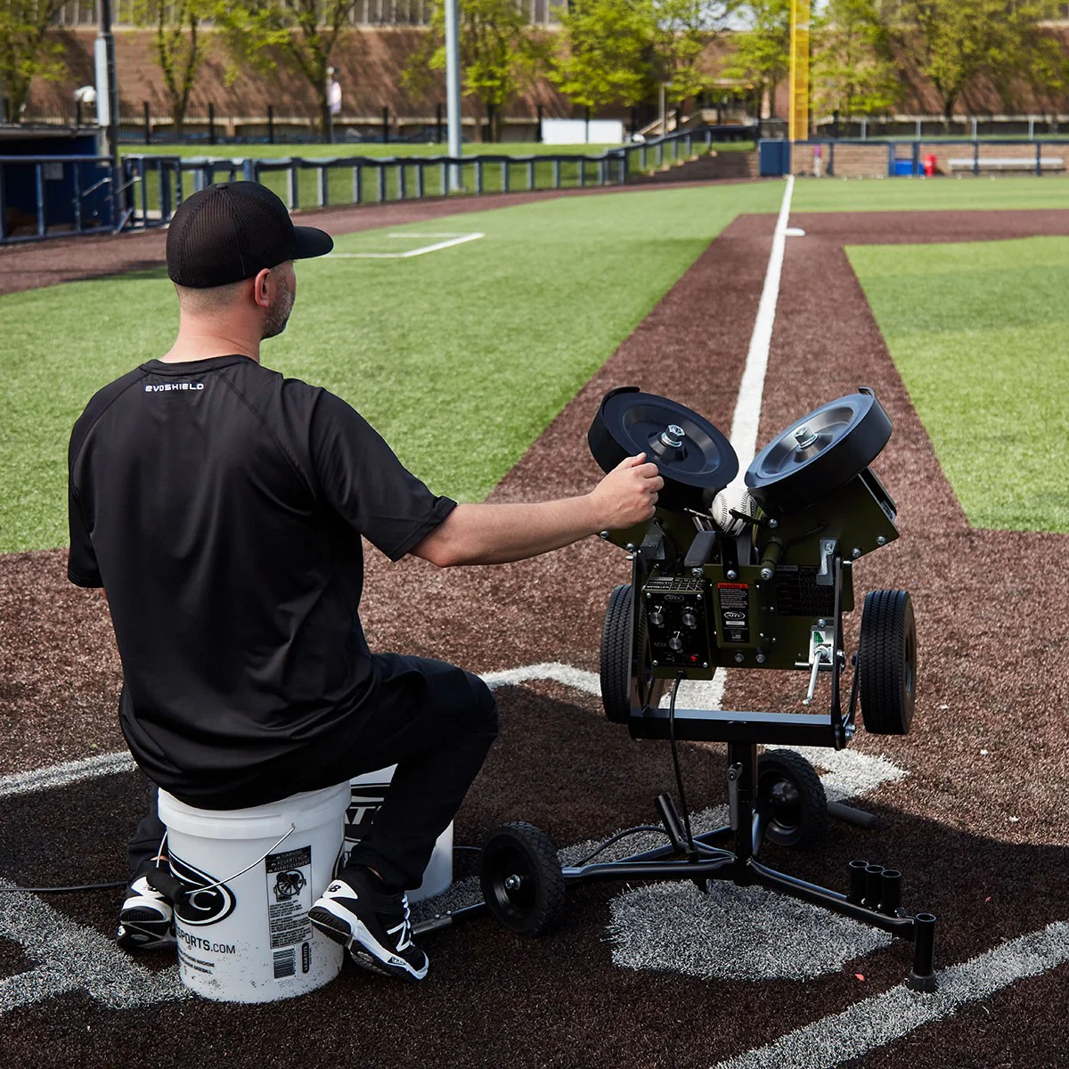 ATEC M3X Baseball Pitching Machine - On Caddypod - Image 3