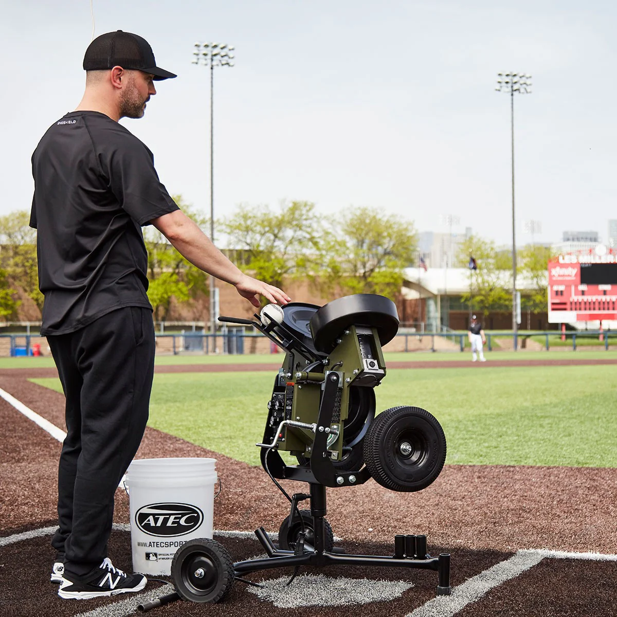 ATEC M3X Baseball Pitching Machine - On Caddypod - Image 7