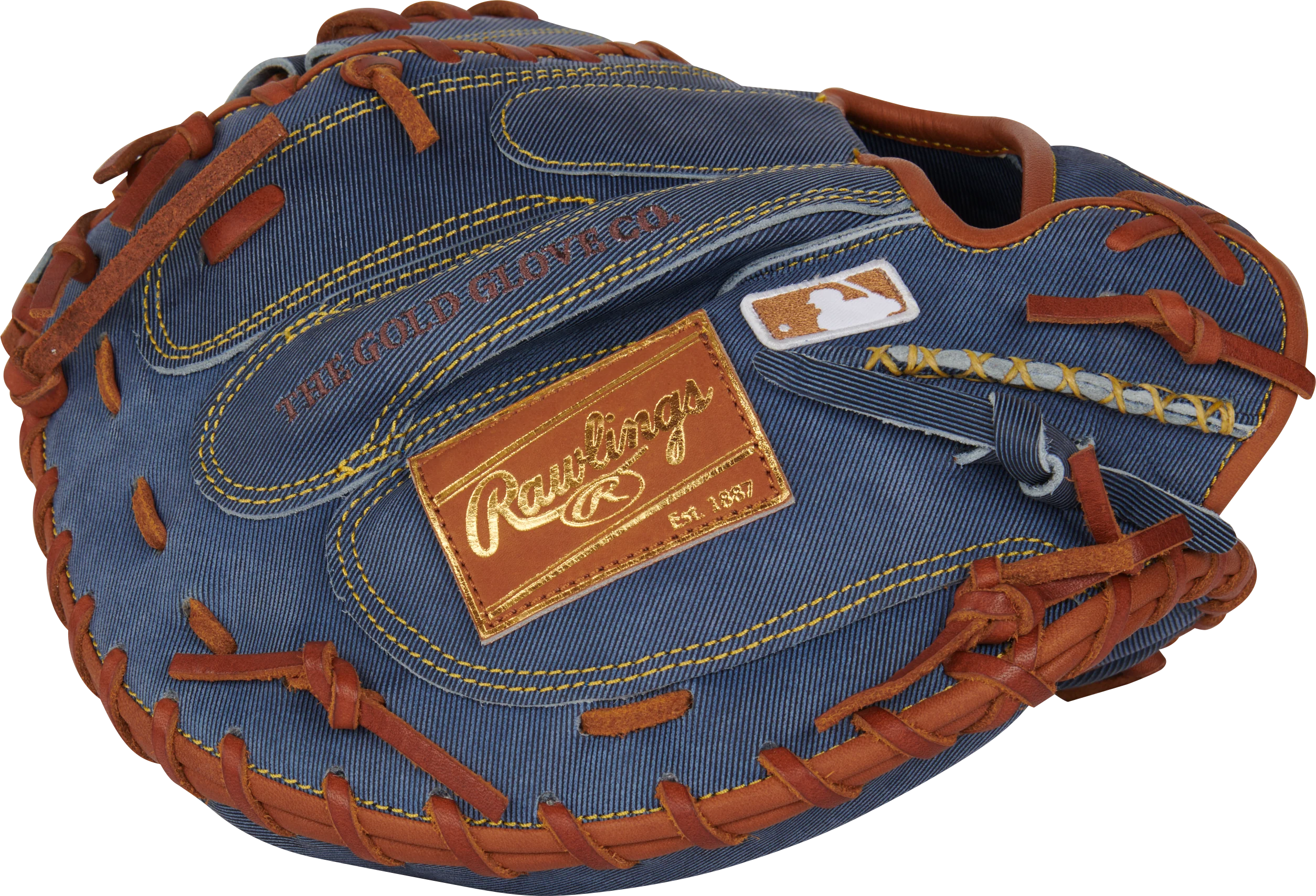 Rawlings Heart of the Hide Pro Label Denim PROCM43D 34.00" - Catcher's Mitt (Limited Edition) - Image 3