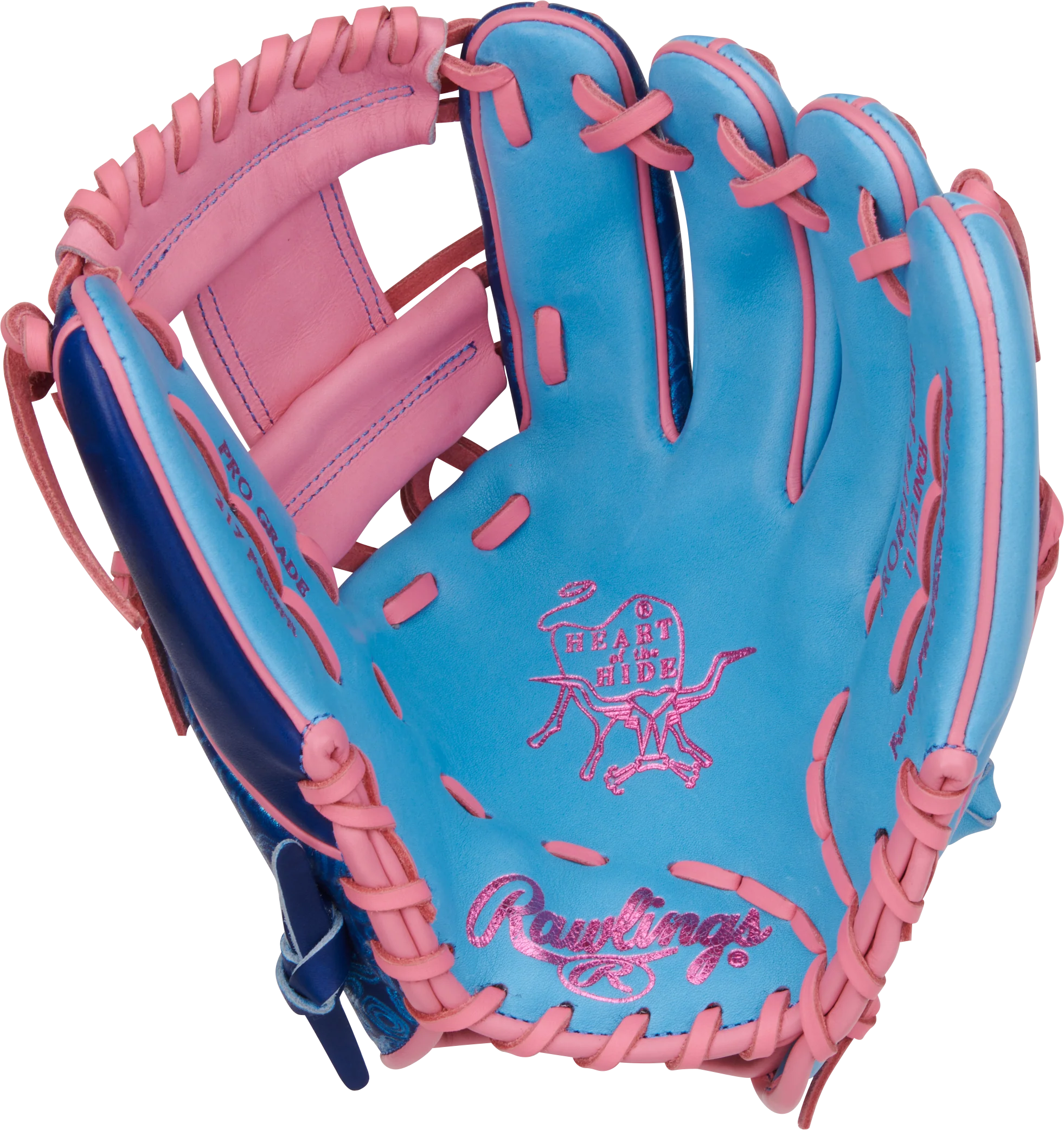 Rawlings Heart of the Hide Vibrant Series PROR2174-2CBP 11.50" Infield Glove - (Limited Edition) - Image 2