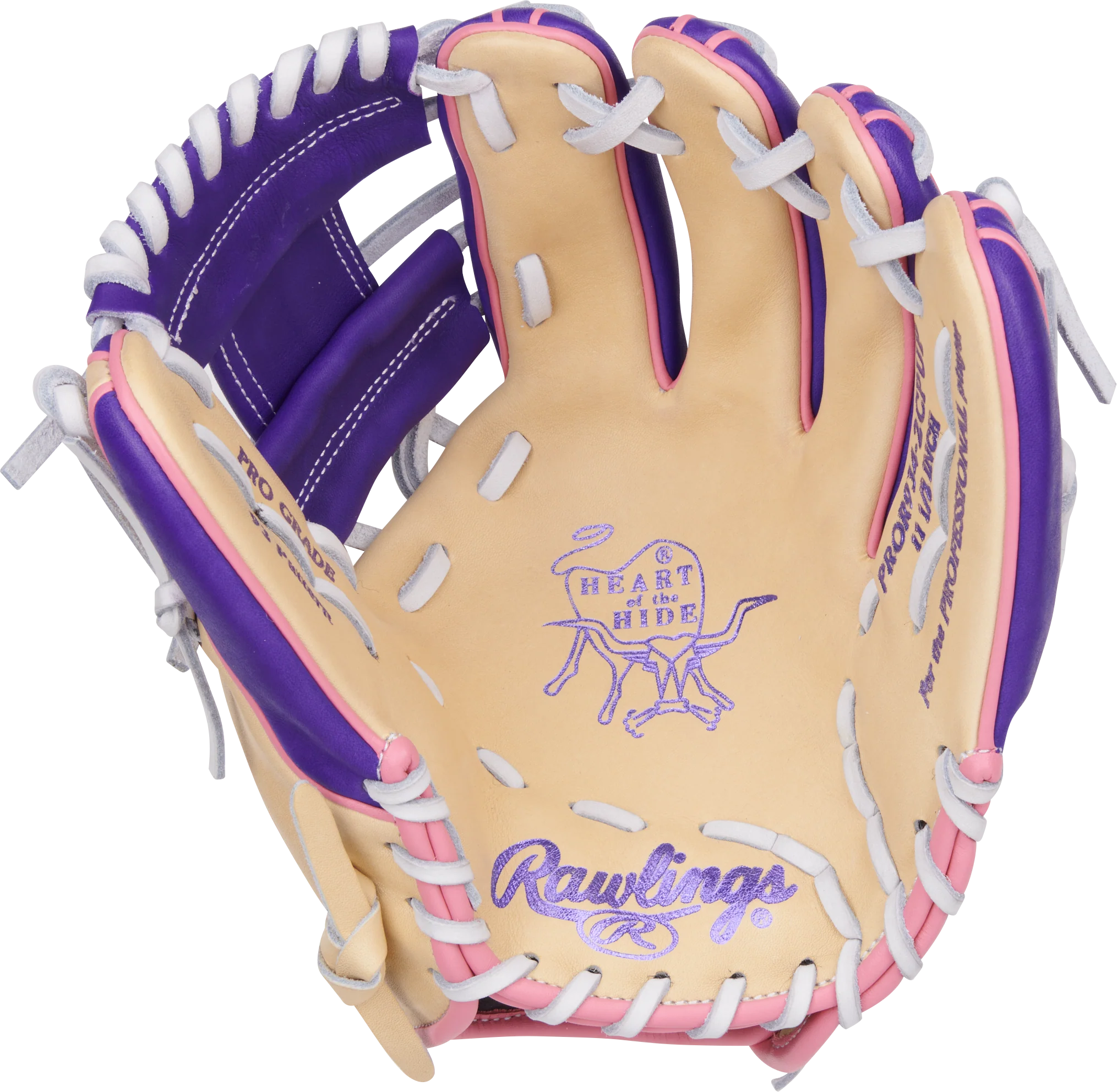 Rawlings Heart of the Hide Vibrant Series PROR934-2CPUP 11.50" Infield Glove - (Limited Edition) - Image 2